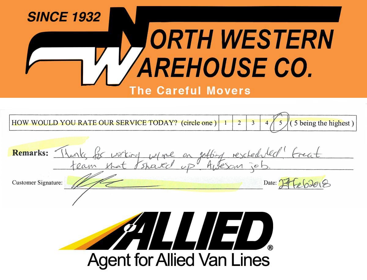 Review - Northwestern Warehouse - Allied Van Lines