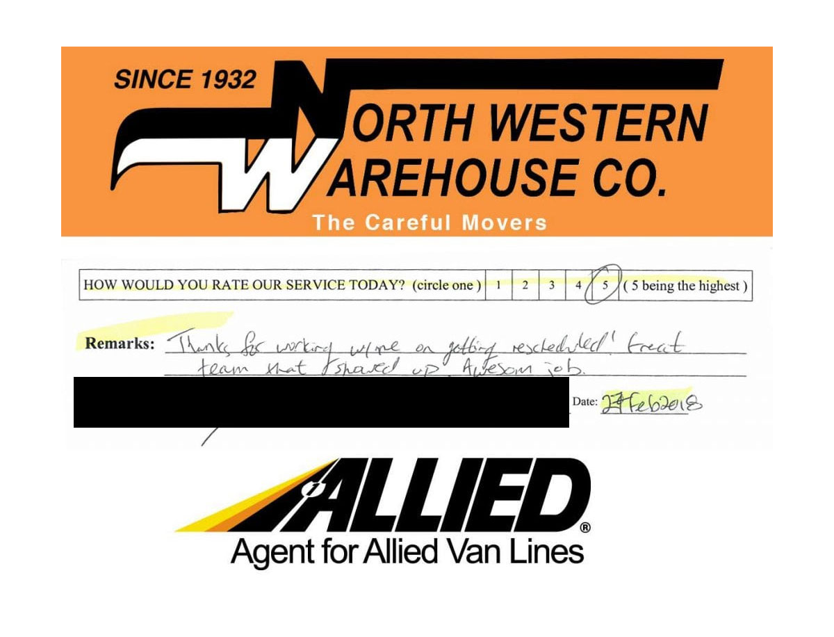 Review - Northwestern Warehouse - Allied Van Lines