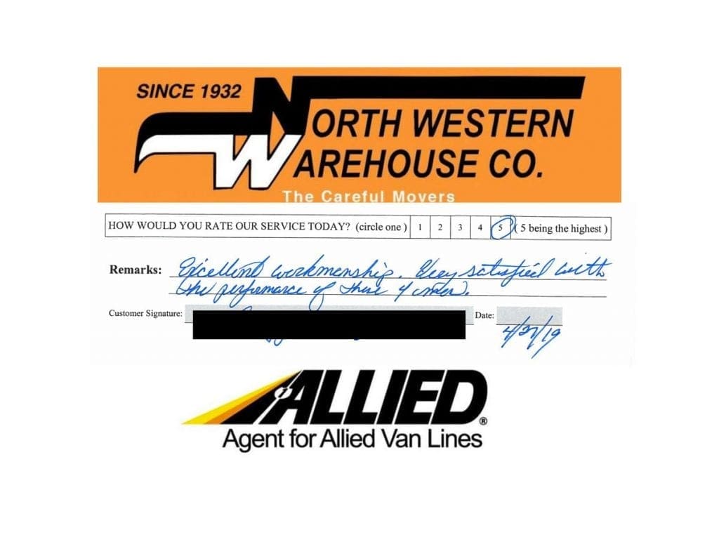 Review - Northwestern Warehouse - Allied Van Lines